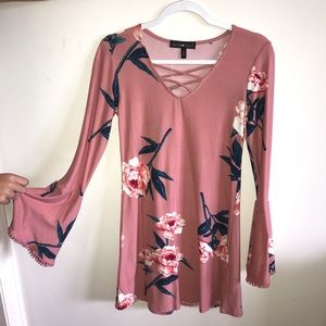 Floral print dress